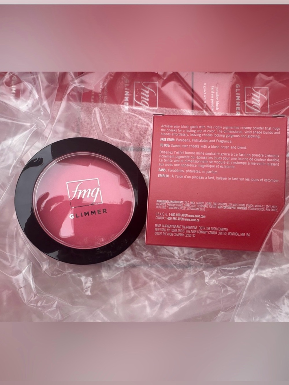 🌺 FMG Glimmer Powder Blush in Petal Pink. - Picture 4 of 4
